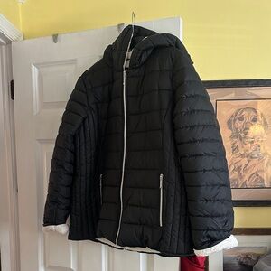 Weatherproof Black Jacket with Cream Lining